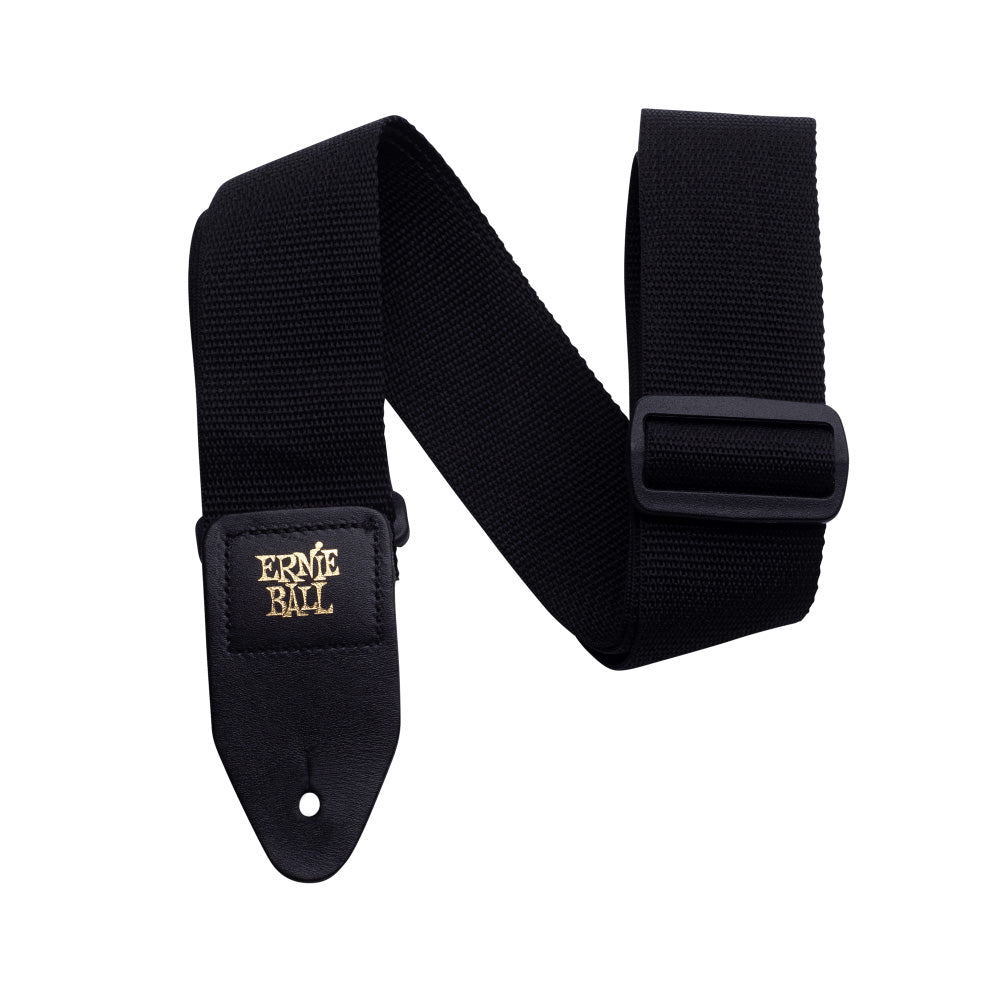Ernie Ball Polypro Guitar Strap/Bass Strap - Black-accessories-Ernie Ball-Hermes Music